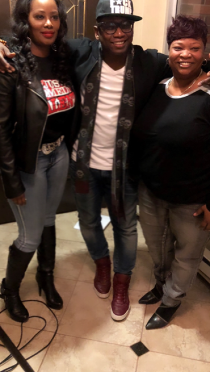 Guy Torry with Tunya Griffin and local comedienne Char Broome (aka Char B).